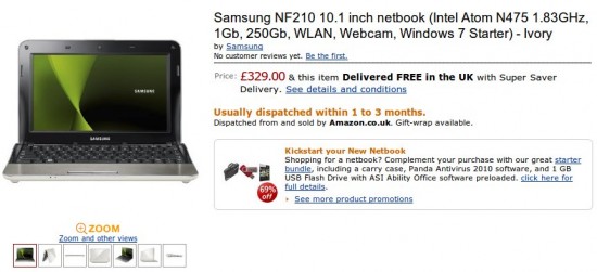 05-02 Samsung N350 และ NF210 ตอนนี้ออกมาขายที่อังกฤษแล้ว