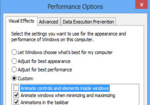 ปิดการใช้งานแอนิเมชันเมื่อเริ่มสตาร์ท Windows 8 เพื่อความรวดเร็ว