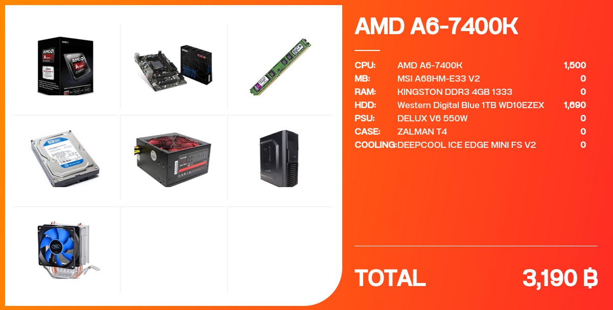 AMD A6-7400K - จัดสเปค - Notebookspec