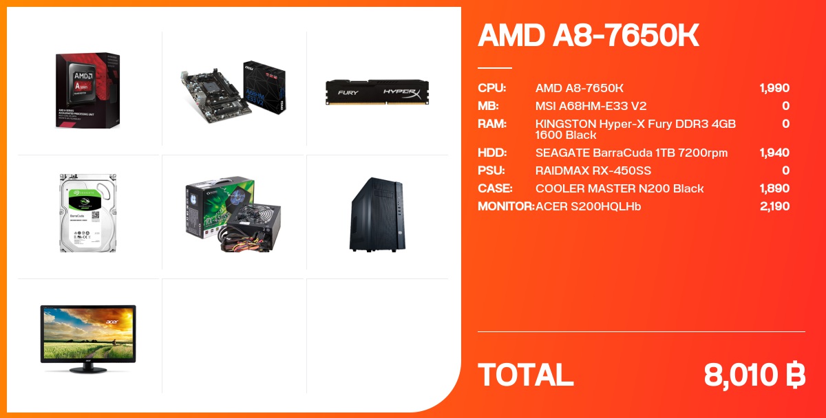 AMD A8-7650K - จัดสเปค - Notebookspec