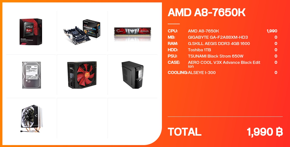 AMD A8-7650K - จัดสเปค - Notebookspec