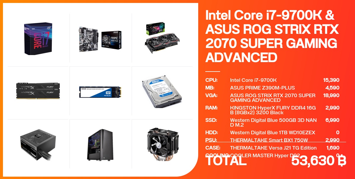 Intel Core i7 9700K、PRIME-Z390M-PLUS-