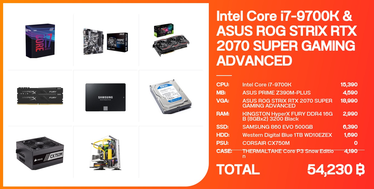 INTEL Core i7-9700K & ASUS ROG STRIX RTX 2070 SUPER GAMING