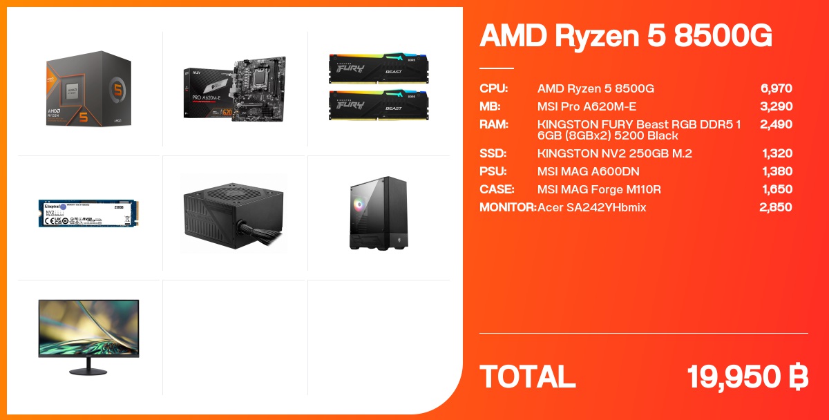 AMD Ryzen 5 8500G - จัดสเปค - Notebookspec