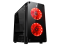 Tsunami Coolman Crystal Micro-ATX Gaming (Black-Red)