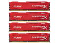 KINGSTON Hyper-X Fury DDR4 32GB (8GBx4) 2400 Red