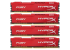 KINGSTON Hyper-X Fury DDR4 32GB (8GBx4) 2400 Red 1