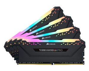 CORSAIR Vengeance PRO RGB DDR4 32GB (8GBx4) 3200 Black