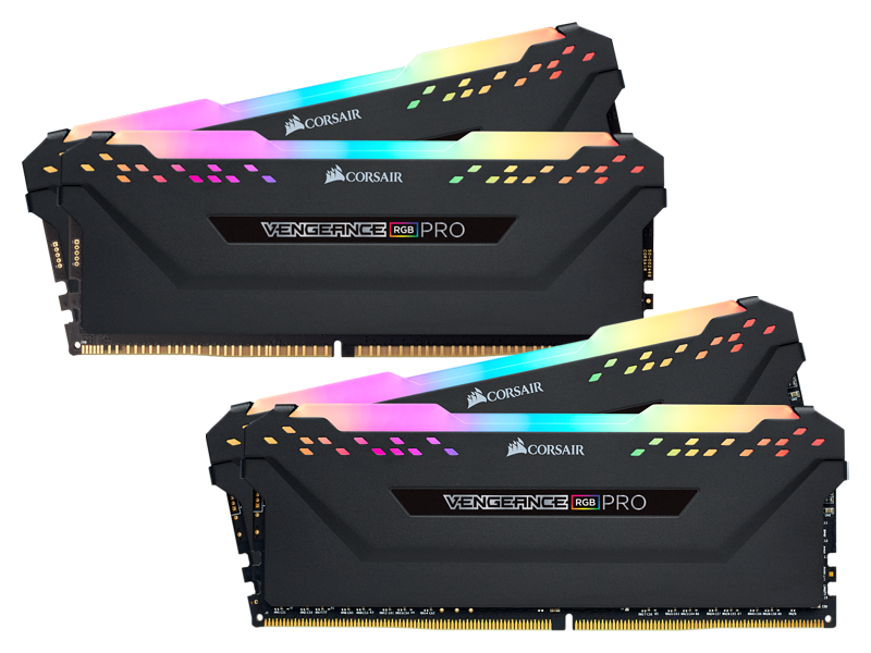 CORSAIR Vengeance RGB PRO DDR4 16GB (8GBx2) 3000 Black + Light Enhancement Kit