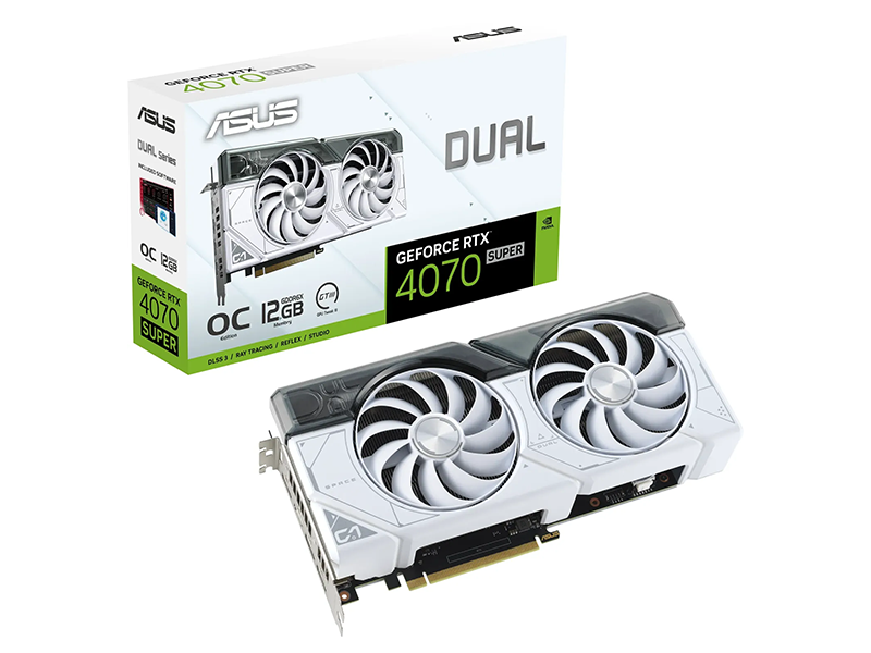 ASUS Dual GeForce RTX 4070 SUPER White OC
