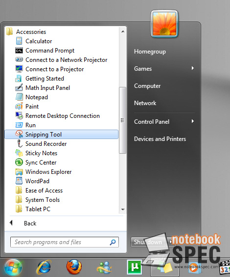 Snipping Tool : โปรแกรมจับภาพหน้าจอใน Windows 7 - Notebookspec