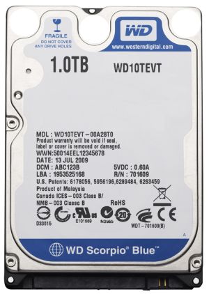 WD เปิดตัวฮาร์ดไดรฟ์โน๊ตบุ๊คความจุสูง 1TB รุ่นแรกในอุตสาหกรรม Scorpio Blue สองรุ่นใหม่มาพร้อมความจุเต็มอิ่ม