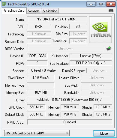Y550_P8800 - GPU-Z