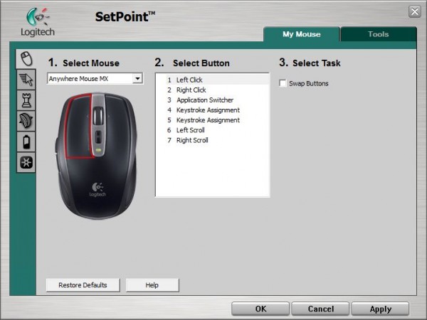 setpoint logitech control center download