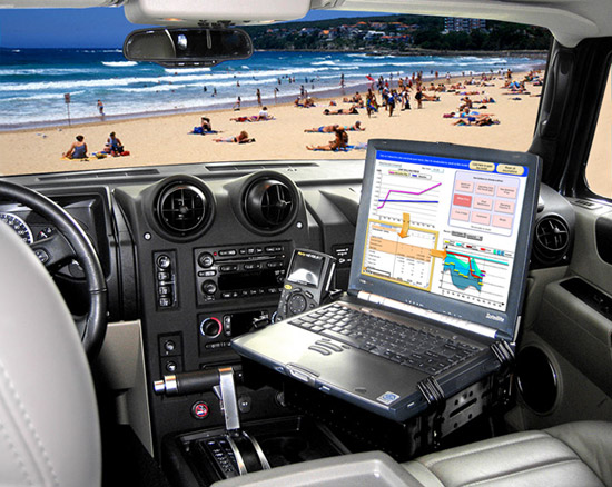 laptop car mount display
