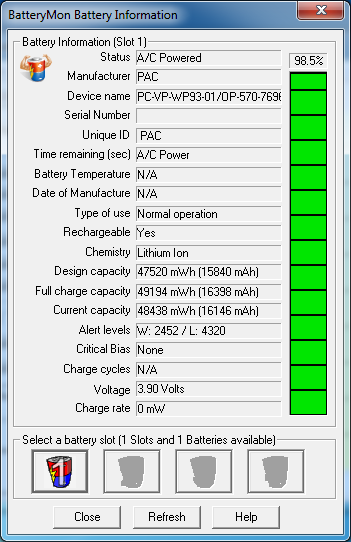 Batt info