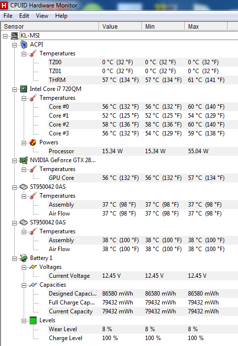 hwmonitor be4 test