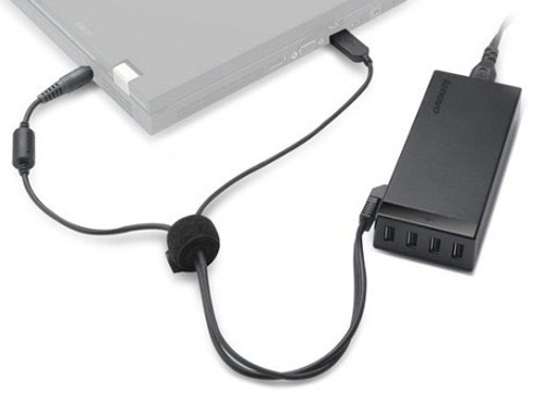 05-01 Lenovo PowerHub Adapter พร้อม USB Hub ในตัวสำหรับคนใช้ ThinkPad