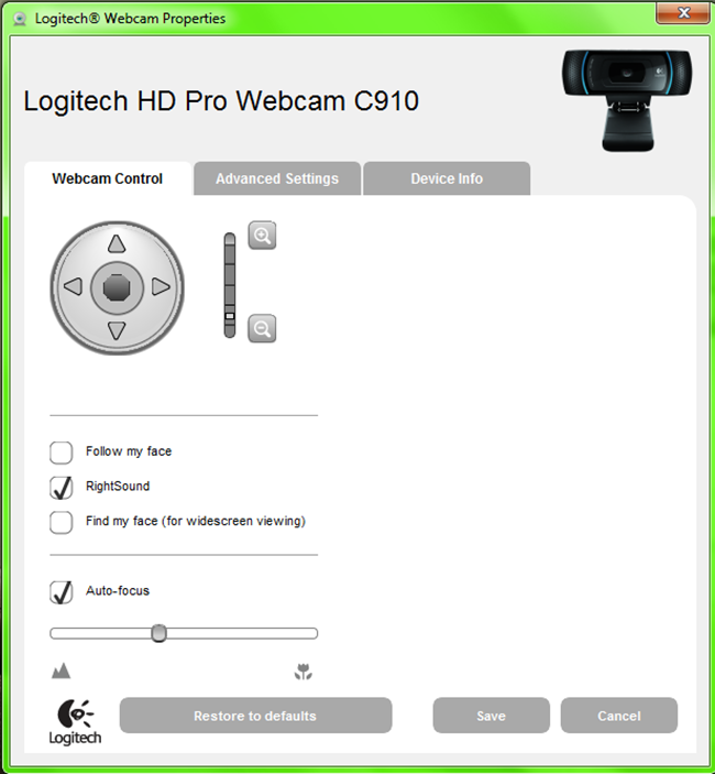 HD Pro Webcam C910 B-13.4