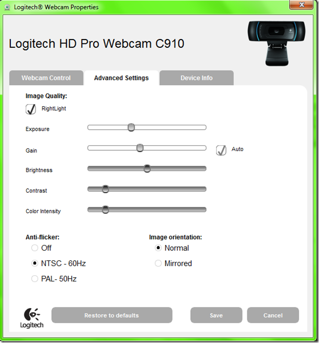 HD Pro Webcam C910 B-13.5