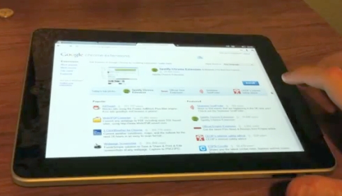 03-01 iPad โดนจับใส่ Chomium OS หน้าจอกดได้ แต่เดาสิว่าอะไรใช้ไม่ได้ Flash นั้นเอง