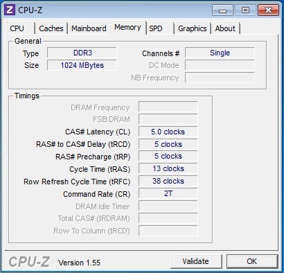 CPU-Z - Memory