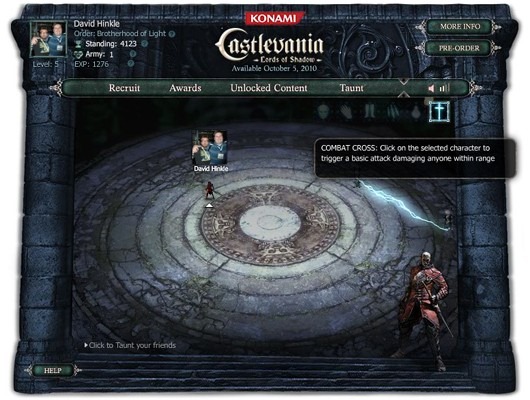 Castlevania Lords of Shadow Facebook game