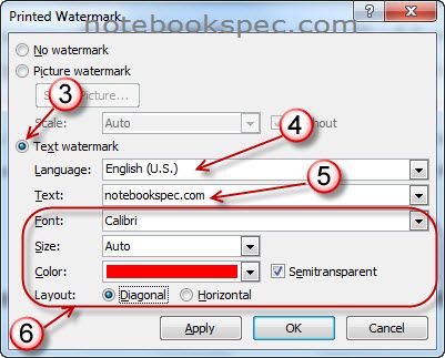 Word 2010 Tip: ใส่ลายน้ำแบบกำหนดข้อความเอง - Notebookspec