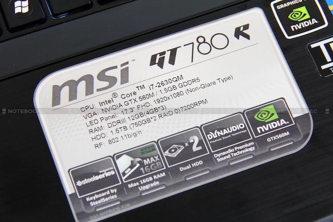 Review MSI GT780R 45