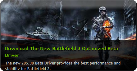 NVIDIA for Battlefiled 3