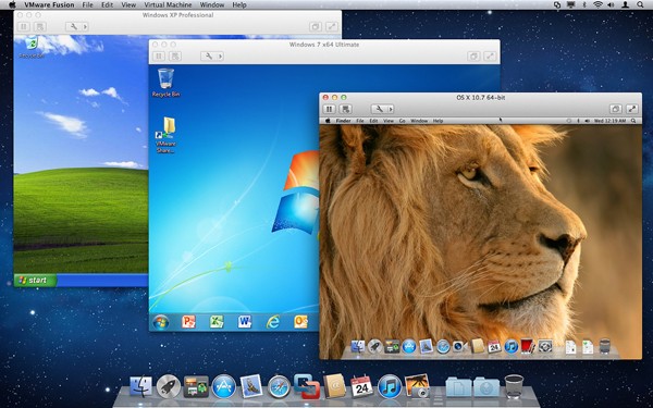 try vmware fusion 4