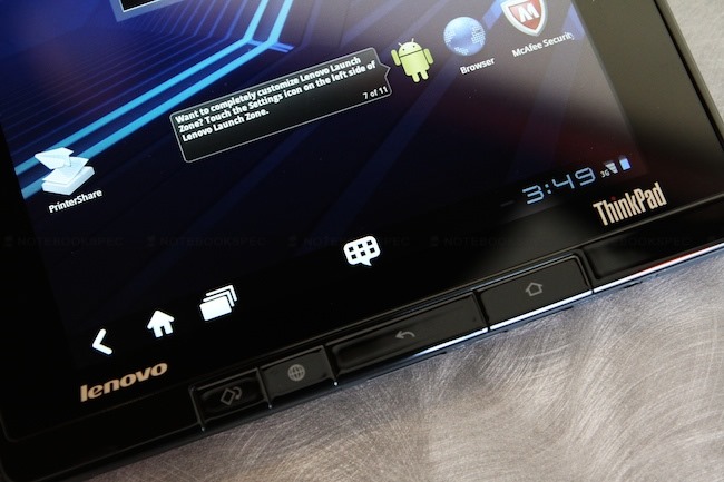 Review Lenovo ThinkPad Tablet - NBS 3