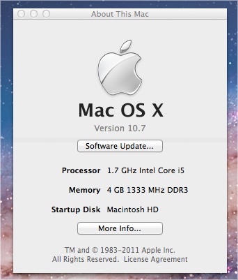 Software Mac OS X Lion 22
