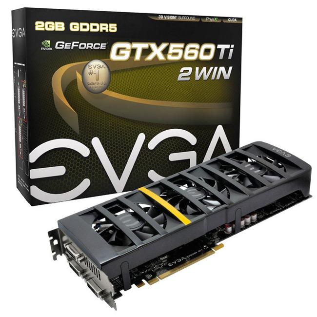 EVGA GeForce GTX 560 Ti 2Win 4