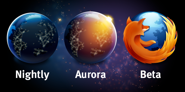 aurora-nighly-beta-logos