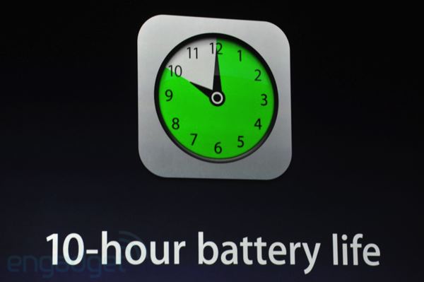 10 hour battery ipad