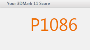 3DMark11 result