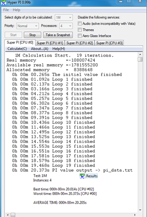 Hyper PI 1M= 20.205วินาที