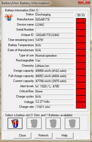 Battery information