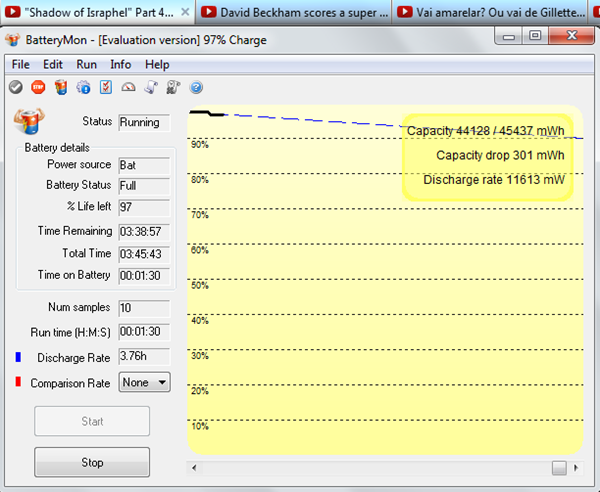 Battery Test play Wi-Fi Internet