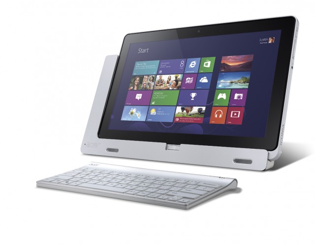 acer iconia w700 with keyboard angled