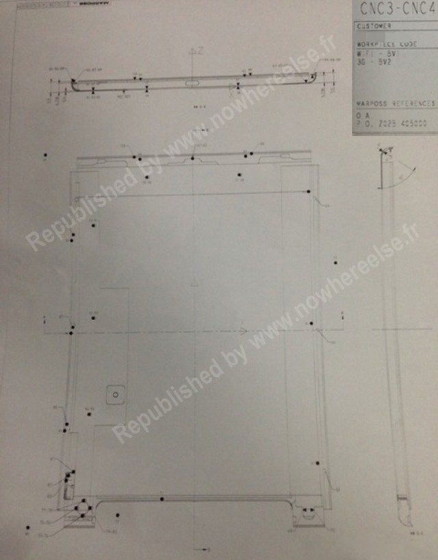 Leaked Apple iPad 5 design schematics 2