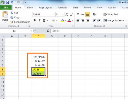 น่าเบื่อ! ใส่บ้านเลขที่แต่พี่ Excel เข้าใจว่าเป็นวันเดือนปี - Notebookspec