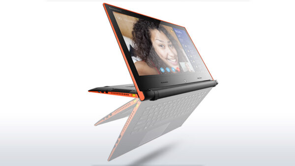 lenovo laptop flex 14 orange edge side angles 3