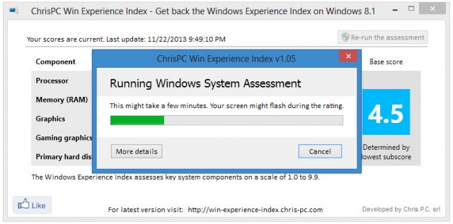ChrisPC Win Experience Index 7.22.06 instal the last version for apple