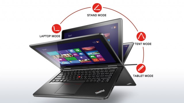 lenovo laptop convertible thinkpad yoga silver front 1 1