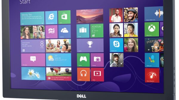 1050.Dell S2340T multi touch Windows 8 monitor front