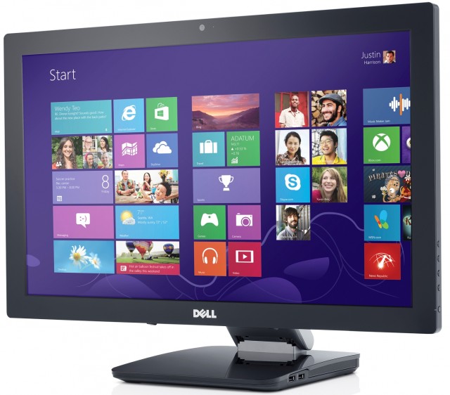 1050.Dell S2340T multi touch Windows 8 monitor front