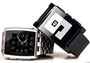 62300 pebble and pebble steel smart watch