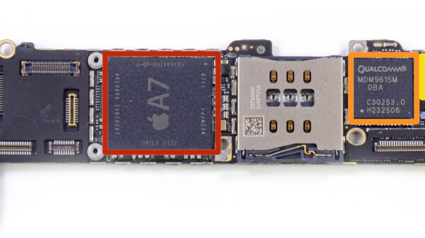 iphone 5s logic board front a7